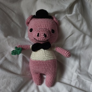 Mázli, a szerencsehozó malac, Játék & Sport, Plüssállat & Játékfigura, Malac, Horgolás, MESKA