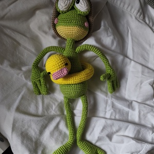 Breki, a nyaraló béka, Játék & Sport, Plüssállat & Játékfigura, Béka, Horgolás, MESKA