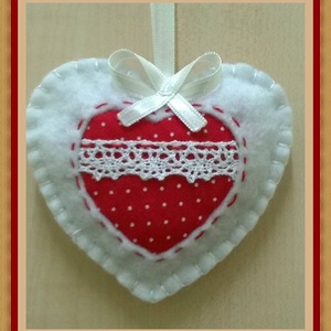 Karácsonyi szívek - karácsony - Meska.hu