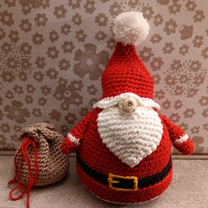 Mikulás (amigurumi), Karácsony, Karácsonyi lakásdekoráció, Karácsonyi lakásdíszek, , MESKA