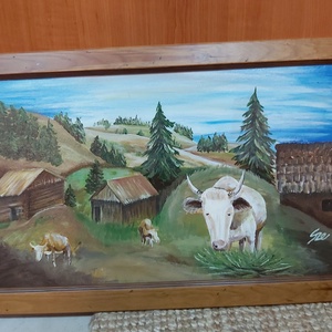 Festmények - saját alkotások. - művészet - festmény - festmény vegyes technika - Meska.hu