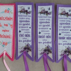Pedagógusnapra, vagy csak úgy filc könyvjelző - otthon & életmód - dekoráció - dísztárgy - Meska.hu