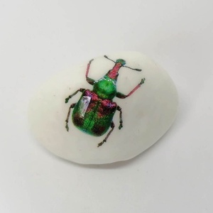 Bogaras kavics 1., Otthon & Lakás, Dekoráció, Asztal és polc dekoráció, Kavics & Kő, Decoupage, transzfer és szalvétatechnika, Meska