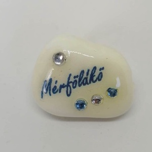 Mérföldkő, Otthon & Lakás, Dekoráció, Asztal és polc dekoráció, Kavics & Kő, Decoupage, transzfer és szalvétatechnika, Meska