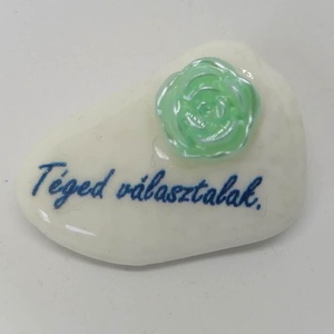 Beszélő kavics - 5., Otthon & Lakás, Dekoráció, Asztal és polc dekoráció, Kavics & Kő, Decoupage, transzfer és szalvétatechnika, Meska
