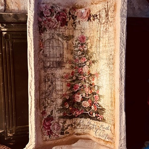 Karácsonyi cserép dekoráció - karácsony - karácsonyi lakásdekoráció - karácsonyi lakásdíszek - Meska.hu