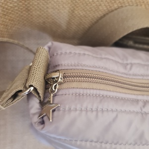 Steppelt szürkés bézs - táska & tok - kézitáska & válltáska - vállon átvethető táska - Meska.hu