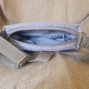 Steppelt szürkés bézs - táska & tok - kézitáska & válltáska - vállon átvethető táska - Meska.hu