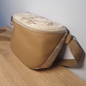 Oldaltáska barna-virág mintás - táska & tok - kézitáska & válltáska - vállon átvethető táska - Meska.hu