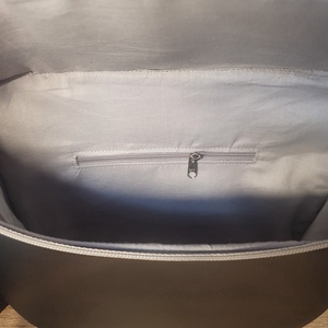 Oldaltáska fekete-szürke steppelt - táska & tok - kézitáska & válltáska - vállon átvethető táska - Meska.hu