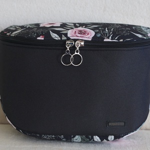 Oldaltáska fekete-mintás, Táska & Tok, Kézitáska & válltáska, Vállon átvethető táska, Varrás, MESKA