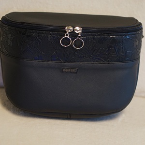 Oldaltáska fekete - nyomott pillangó mintás, Táska & Tok, Kézitáska & válltáska, Vállon átvethető táska, Varrás, MESKA