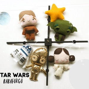 STAR WARS Babaforgó, 3CPO, R2D2, Lea hercegnő, Luke Skywalker, Yoda, Játék & Sport, Babalátogató ajándékcsomag, Varrás, MESKA