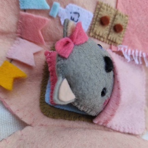 CSENDESKÖNYV, cicababa fánk ház, fánk, cica, baba, kislány, játék, mancsicsi, babaház - játék & sport - készségfejlesztő és logikai játék - készségfejlesztő és logikai játék - Meska.hu