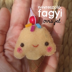 Ovis jel, Fagyi, Ovi, Óvoda, ovisjel, iskolakezdés, iskola, szeptember 1, óvodakezdés, oviszsák, óvodai oviszsák, név - játék & sport - ovis felszerelés - óvodai jelek - Meska.hu