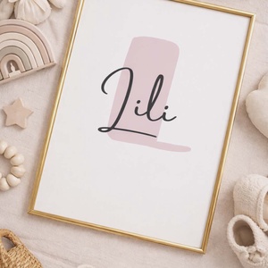 Egyedi, névreszóló gyerekszoba poszter � digitálisan letölthető (A3) - művészet - grafika & illusztráció - digitális - Meska.hu