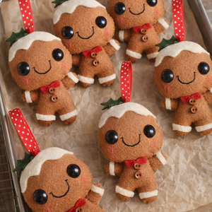 Mézeskalács karácsonyfadísz - kézműves termék Mancsicsi műhelyéből , Karácsony, Karácsonyi lakásdekoráció, Karácsonyfadíszek, Varrás, MESKA