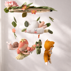 Erdei tündér babaforgó - baba - mama - baba játékok - kiságyforgó - Meska.hu