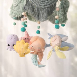 BABAFORGÓ tengeri, sellő polip kagyló bárna teknős - Meska.hu