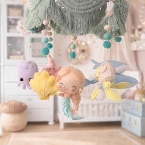 BABAFORGÓ tengeri, sellő polip kagyló bárna teknős - Meska.hu