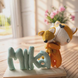 Rókás névtábla - kézműves magyar termék - egyedi ajándék - névreszóló - Meska.hu