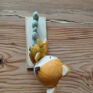 Rókás névtábla - kézműves magyar termék - egyedi ajándék - névreszóló - baba - mama - babaszoba dekoráció - baba névtábla - Meska.hu