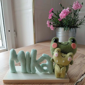 Békás névtábla - kézműves egyedi névreszóló magyar termék - babaszoba dekoráció - baba - mama - babaszoba dekoráció - baba névtábla - Meska.hu