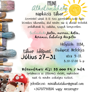 Kézműves alkotótábor gyerekeknek Budapesten - 18. kerület - Meska.hu