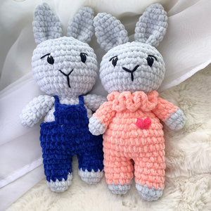 Horgolt nyuszi páros, Játék & Sport, Plüssállat & Játékfigura, Nyuszi, Horgolás, MESKA