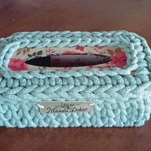 Mini zsebkendő tartó  - otthon & életmód - tárolás & rendszerezés - zsebkendőtartó - Meska.hu