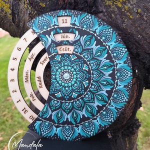 Mandala öröknaptár 20 cm egyedi színekben  - Meska.hu