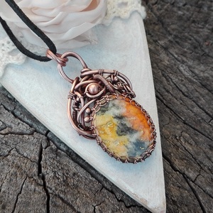 Marokkó réz nyaklánc - ékszer - nyaklánc - medálos nyaklánc - Meska.hu