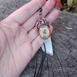 Marokkó réz nyaklánc - ékszer - nyaklánc - medálos nyaklánc - Meska.hu