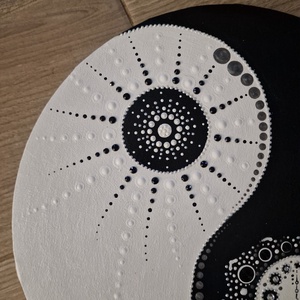 Jin-Jang mandala - otthon & életmód - dekoráció - spiritualitás - mandala - Meska.hu