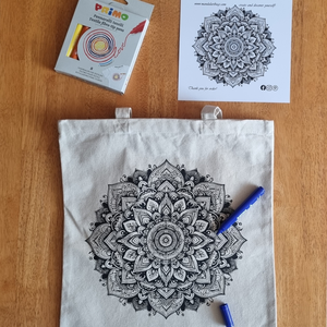 Béke Mandala V001 - 24MABCA_0001 - táska & tok - bevásárlás & shopper táska - shopper, textiltáska, szatyor - Meska.hu