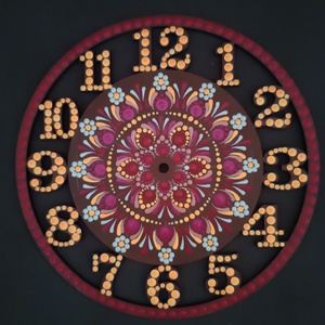 Világítós mandala fali óra  - otthon & életmód - dekoráció - spiritualitás - mandala - Meska.hu