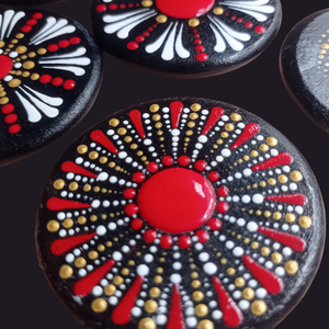 Mandala mintás hűtőmágnes  - otthon & életmód - dekoráció - spiritualitás - mandala - Meska.hu