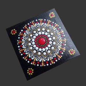 Mandala mintás kis vászonkép - otthon & életmód - dekoráció - spiritualitás - mandala - Meska.hu