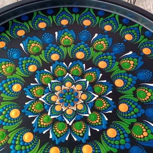 Mandala Asztalka , Otthon & Életmód, Dekoráció, Spiritualitás, Mandala, , MESKA