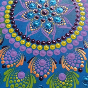 Mandala asztalka  - otthon & életmód - dekoráció - spiritualitás - mandala - Meska.hu