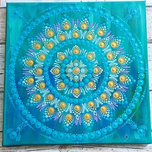 Gyógyító Mandala , Otthon & Életmód, Dekoráció, Spiritualitás, Mandala, Festészet, MESKA