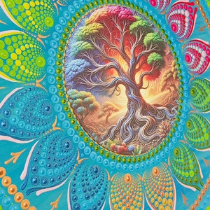 Mandala , Otthon & Életmód, Dekoráció, Spiritualitás, Mandala, Festészet, MESKA
