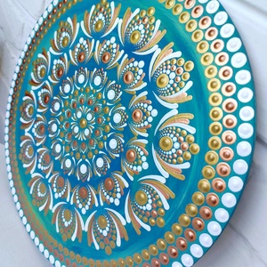 Mandala asztalka  - otthon & életmód - dekoráció - spiritualitás - mandala - Meska.hu