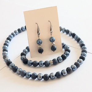 Korall és shell pearl szett - Meska.hu