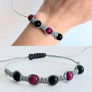 Makramé karkötő, Ékszer, Karkötő, Bogyós karkötő, , MESKA