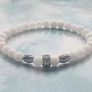 Festett jáde karkötő - ékszer - karkötő - ásványkarkötő - Meska.hu