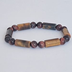 Piros tigrisszem ásványkarkötő - ékszer - karkötő - ásványkarkötő - Meska.hu