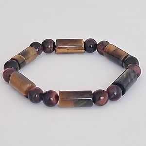 Piros tigrisszem ásványkarkötő - ékszer - karkötő - ásványkarkötő - Meska.hu