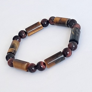 Piros tigrisszem ásványkarkötő - Meska.hu