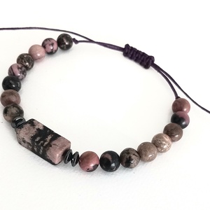 Rodonit ásványkarkötő - Meska.hu